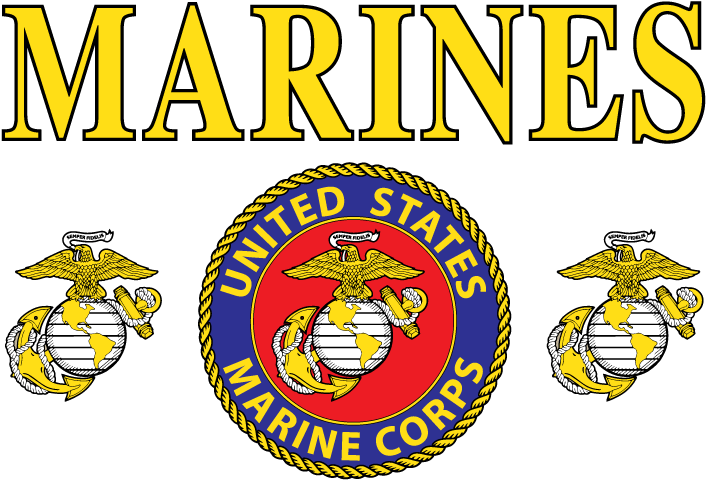 Marine Corps Emblem Juniors T-shirt - Marine Corps (785x703), Png Download