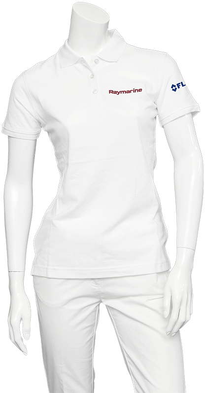 Raymarine Ladies White Classic Poloshirt - Polo Shirt (554x800), Png Download