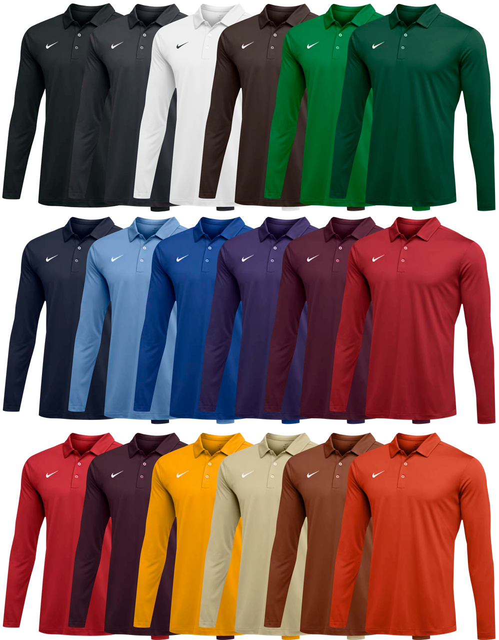 nike long sleeve polo shirts
