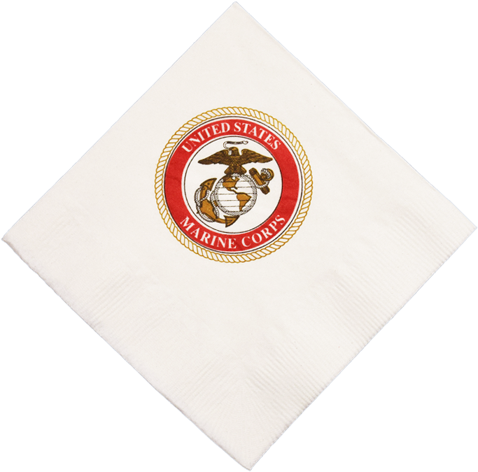 Usmc Emblem Beverage Napkins - Emblem (800x800), Png Download