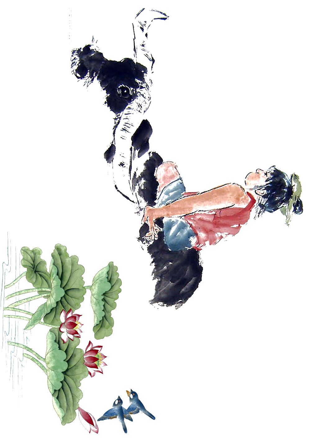 Shepherd Lotus, Old Cow, Png - Illustration (1024x1448), Png Download