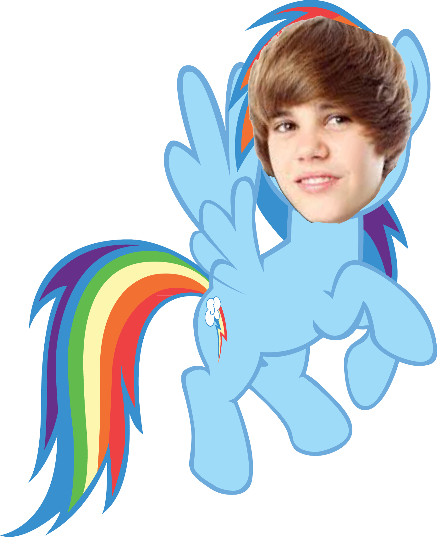 Justin Bieber, Rainbow, Rainbow Dash, Safe - Rainbow Dash My Little Pony Png (1390x1708), Png Download