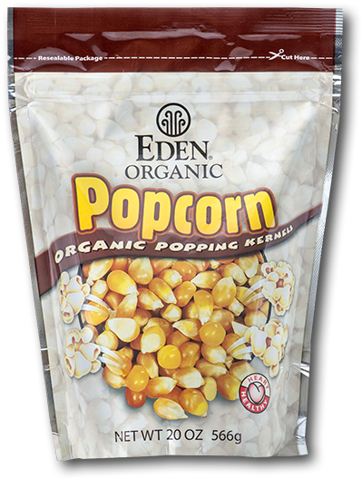 Eden Organic Popcorn - Eden Popcorn (600x600), Png Download