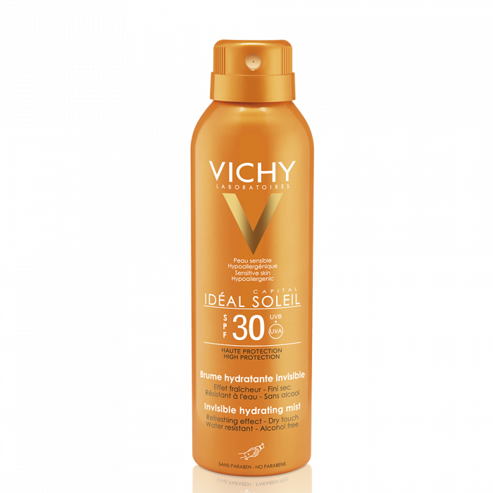 Vichy Ideal Soleil Invisible Hydrating Mist Spf50 (700x700), Png Download