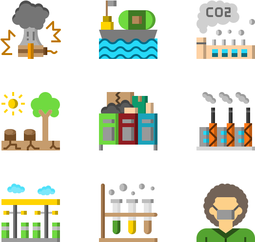 Pollution (600x564), Png Download