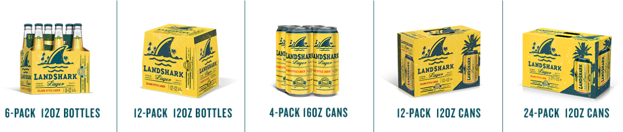 Beer - Beers - Landshark 24 Pack Cans (1280x268), Png Download