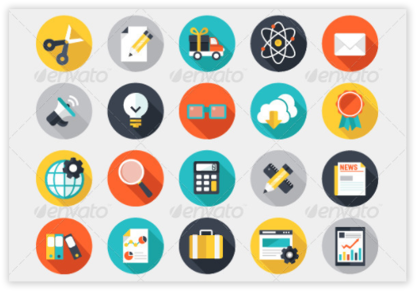 Try 120 Business Flat Icons Set, That Will Give You - Circle (880x615), Png Download