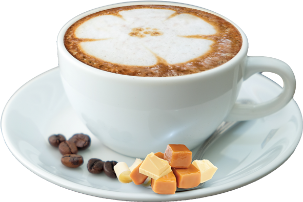 White Chocolate Caramel - Latte (600x600), Png Download