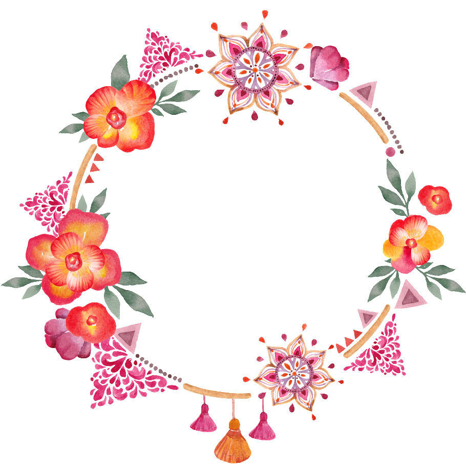 Literary Fresh Garland Decoration Vector - Alles Liebe Zum Geburtstag Mama (1024x1024), Png Download