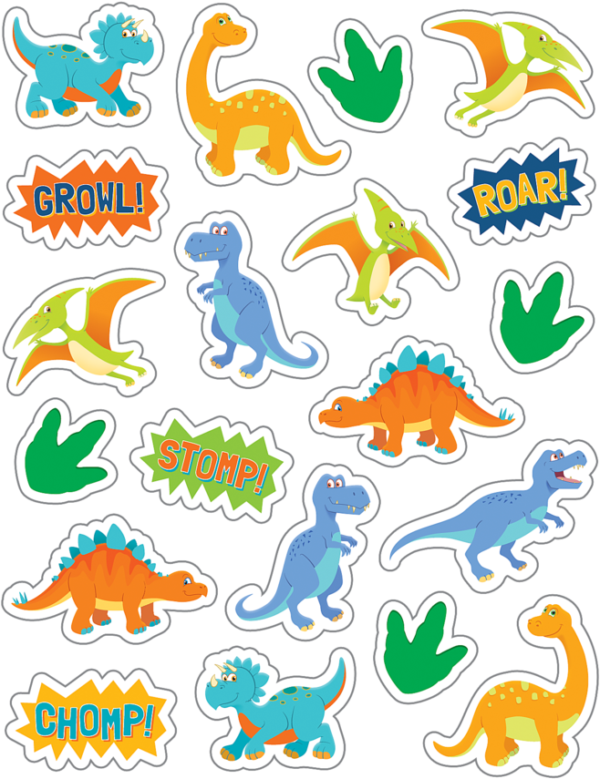 Download Teacher Created Resources Safari Animals Stickers 5468 - Free  Dinosaur Stickers PNG Image with No Background 