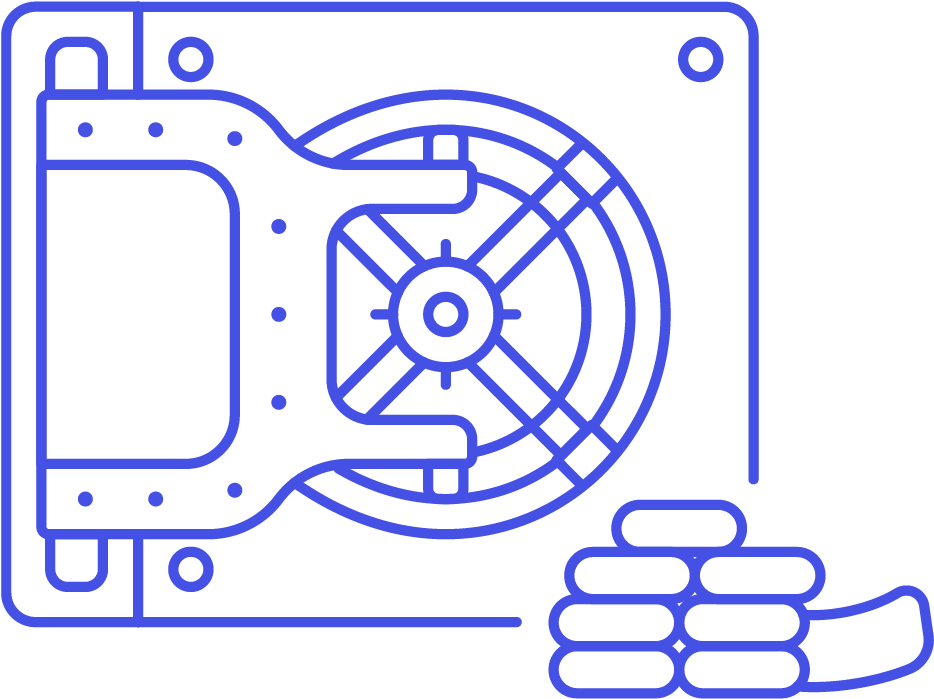23 Vault Bank Safe - Circle (1025x1148), Png Download