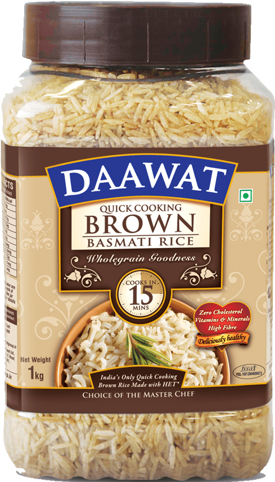 Daawat Basmati Brown Rice (1000x1000), Png Download