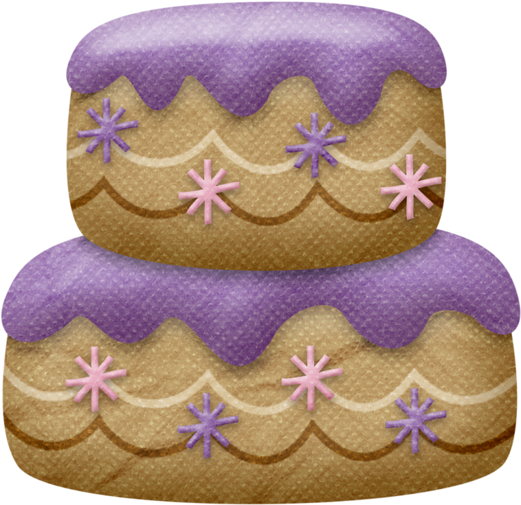 Birthday Cake Clipart Lavender - Birthday (800x757), Png Download