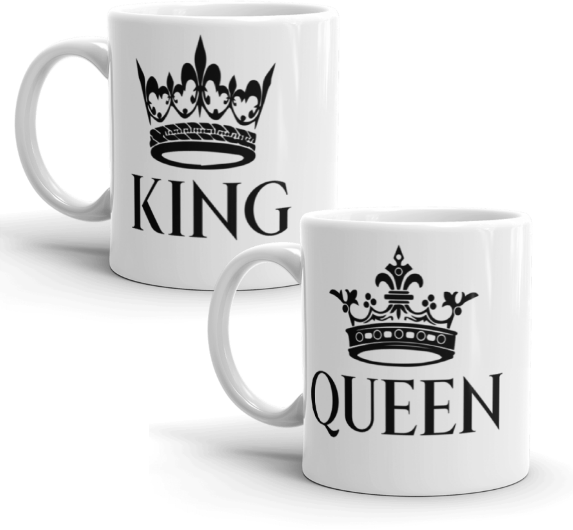 King & Queen Mug Set - Coffee Cup (2000x2000), Png Download