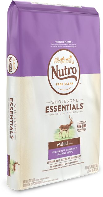 Nutro™ Wholesome Essentials™ Adult Venison Meal, Brown - Nutro Essentials Dog Food (640x640), Png Download