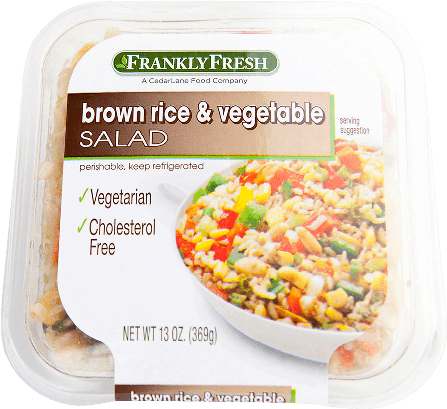 Brown Rice With Vegetables Gluten Free - Rice (1000x1000), Png Download