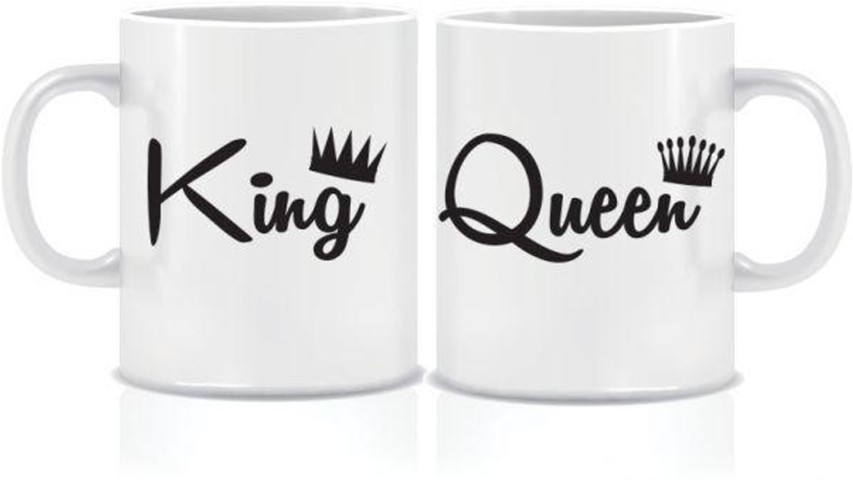King Queen White Ceramic 11 Oz Mugs - Queen Bee (1024x1024), Png Download