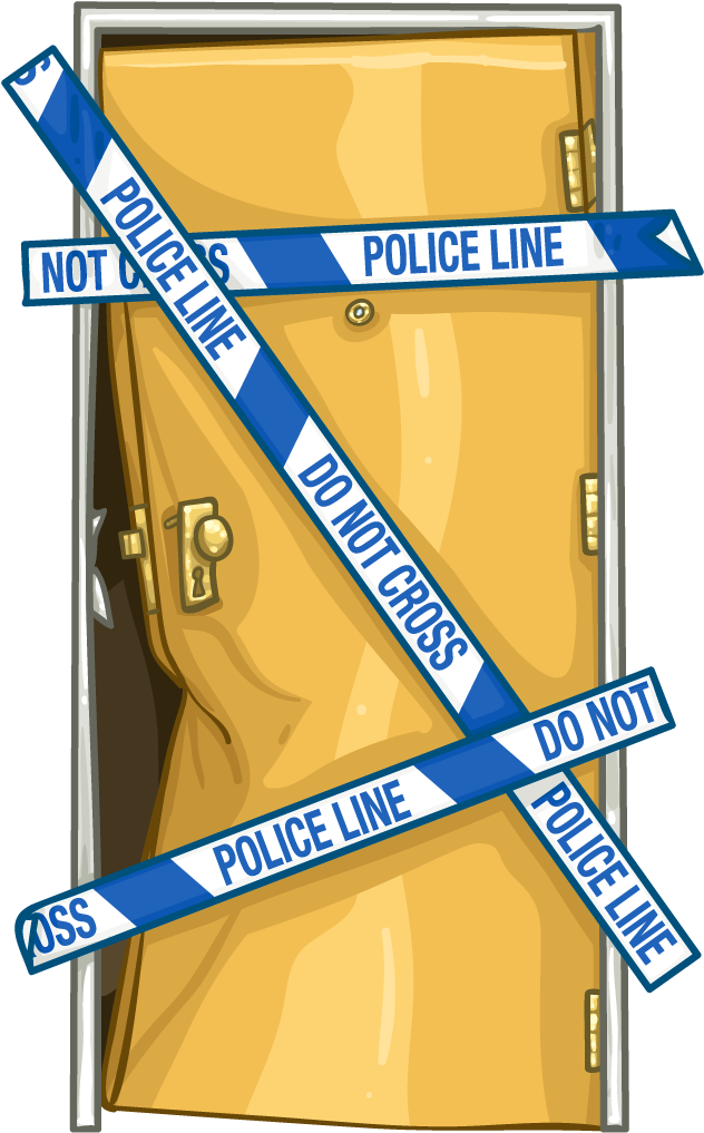 Smashed Door - Signage (1024x1024), Png Download