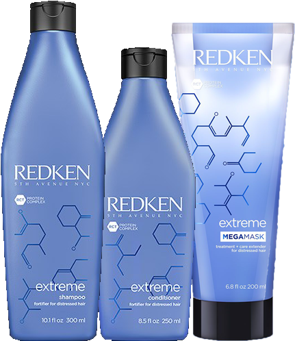 The Core Of The Hair Fiber And Powerful Fortifying - Redken Extrem Shampoo Png (650x800), Png Download