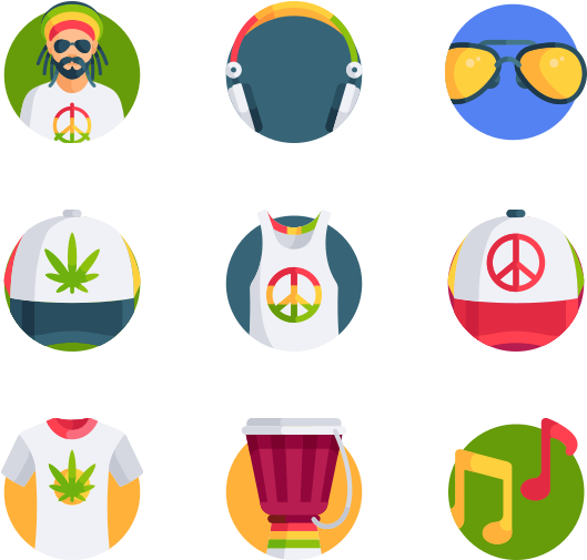 Reggae (600x564), Png Download