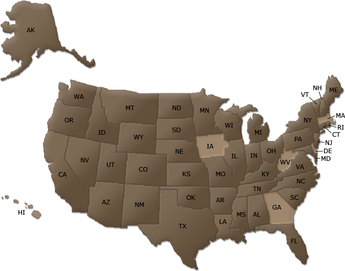 Authorized Blaser Dealers In The U - Map Where Trump Is President (681x545), Png Download