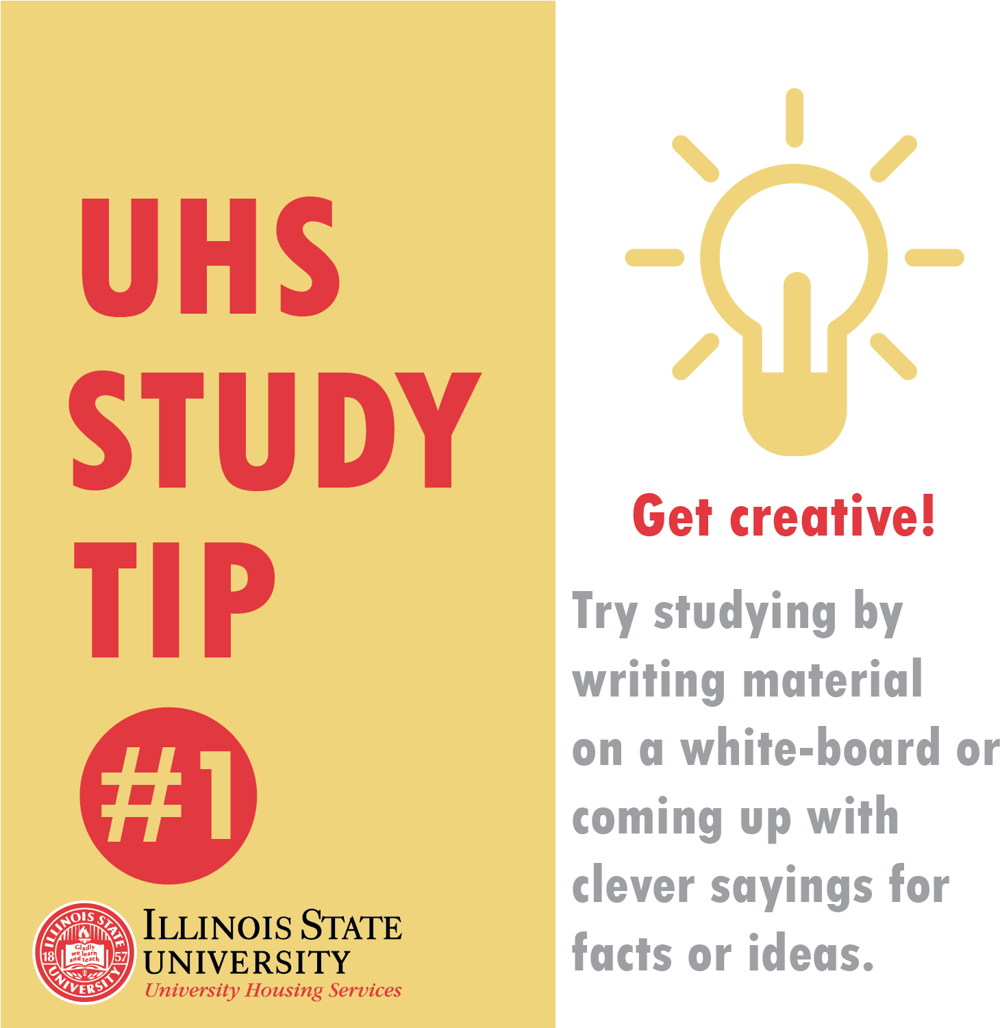 Isuhousing On Twitter - Illinois State University (1500x1500), Png Download