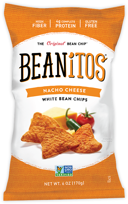 Beanito White Bean Nacho Cheese Chips 6 Oz - Beanitos Nacho Cheese White Bean Chips (509x720), Png Download