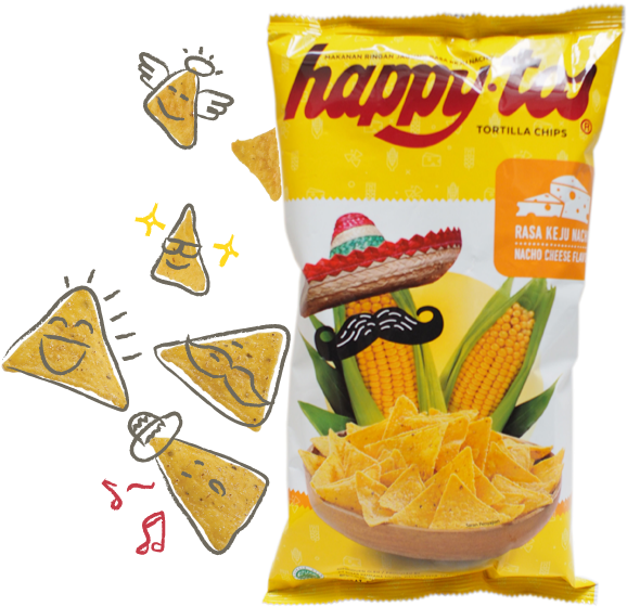 Get The Happiness - Happy Tos Tortilla Chips (624x624), Png Download
