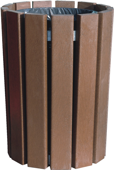 Round Litter Bin - Plywood (900x675), Png Download