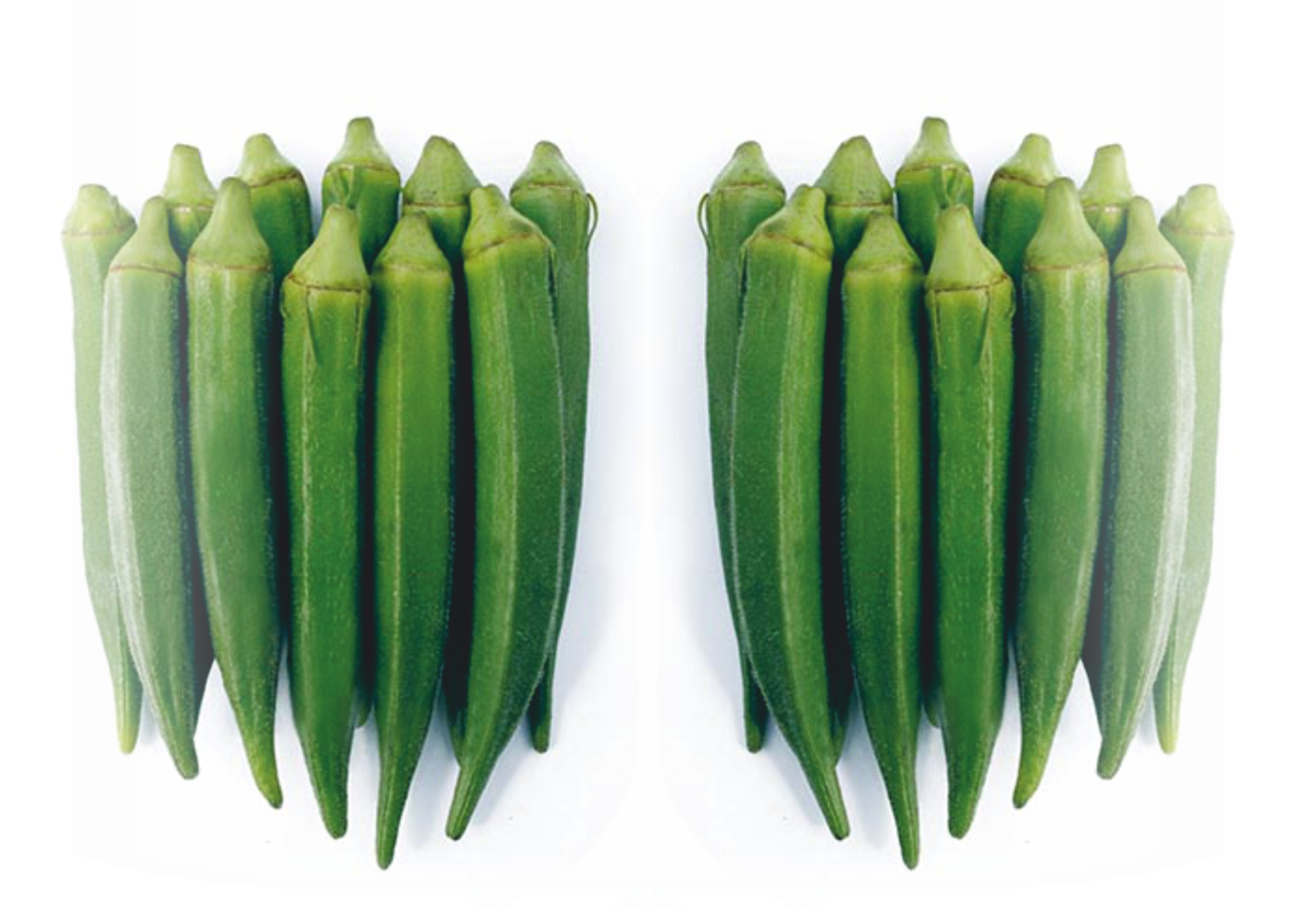 Okra-f1 - Okra (2583x1754), Png Download