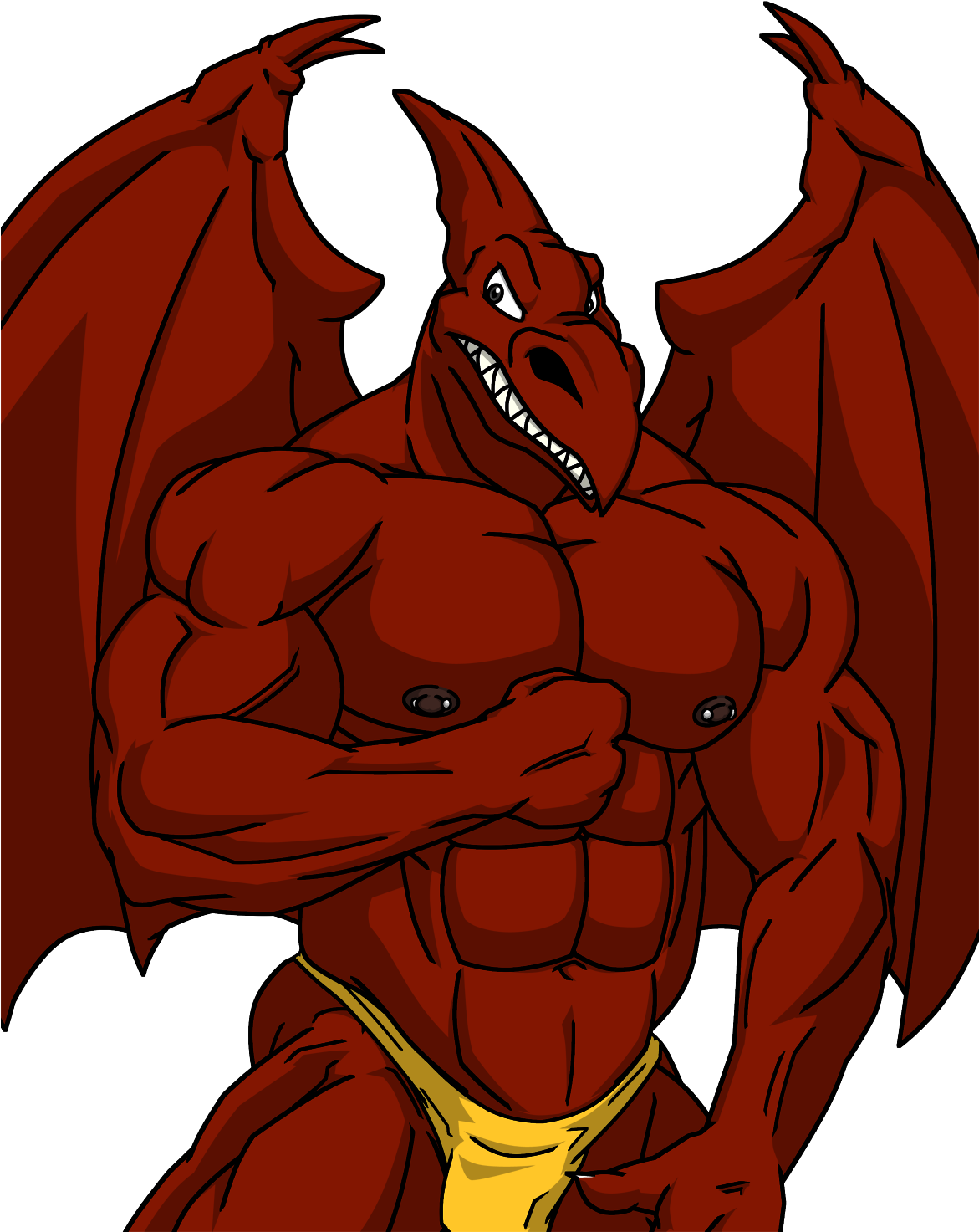 Bullzeye Is Extreme - Pterodactyl Muscle (1170x1500), Png Download