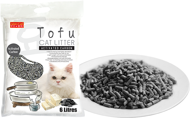 Tofu Cat Litter-charcoals - Kitten (800x400), Png Download