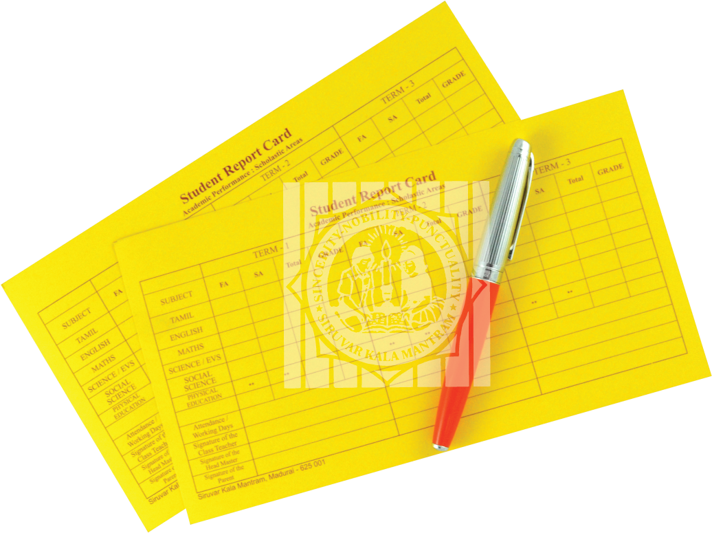Cce Student Report Card - Document (1160x1160), Png Download