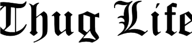 Glasses Clipart Thug - Calligraphy (640x480), Png Download