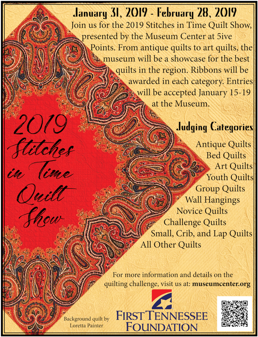 Painterquiltshowflyer - First Tennessee (1000x1294), Png Download