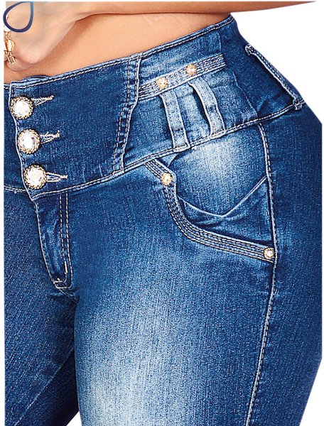 Light Wash 5 Pocket Mid Rise Jean, Magic - Pocket (600x600), Png Download