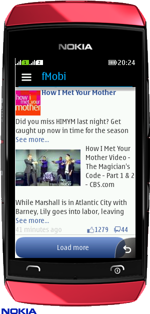 Facebook App Fmobi Released For Java / S40 / Nokia - Nokia 5330 Mobile Tv Edition (630x630), Png Download
