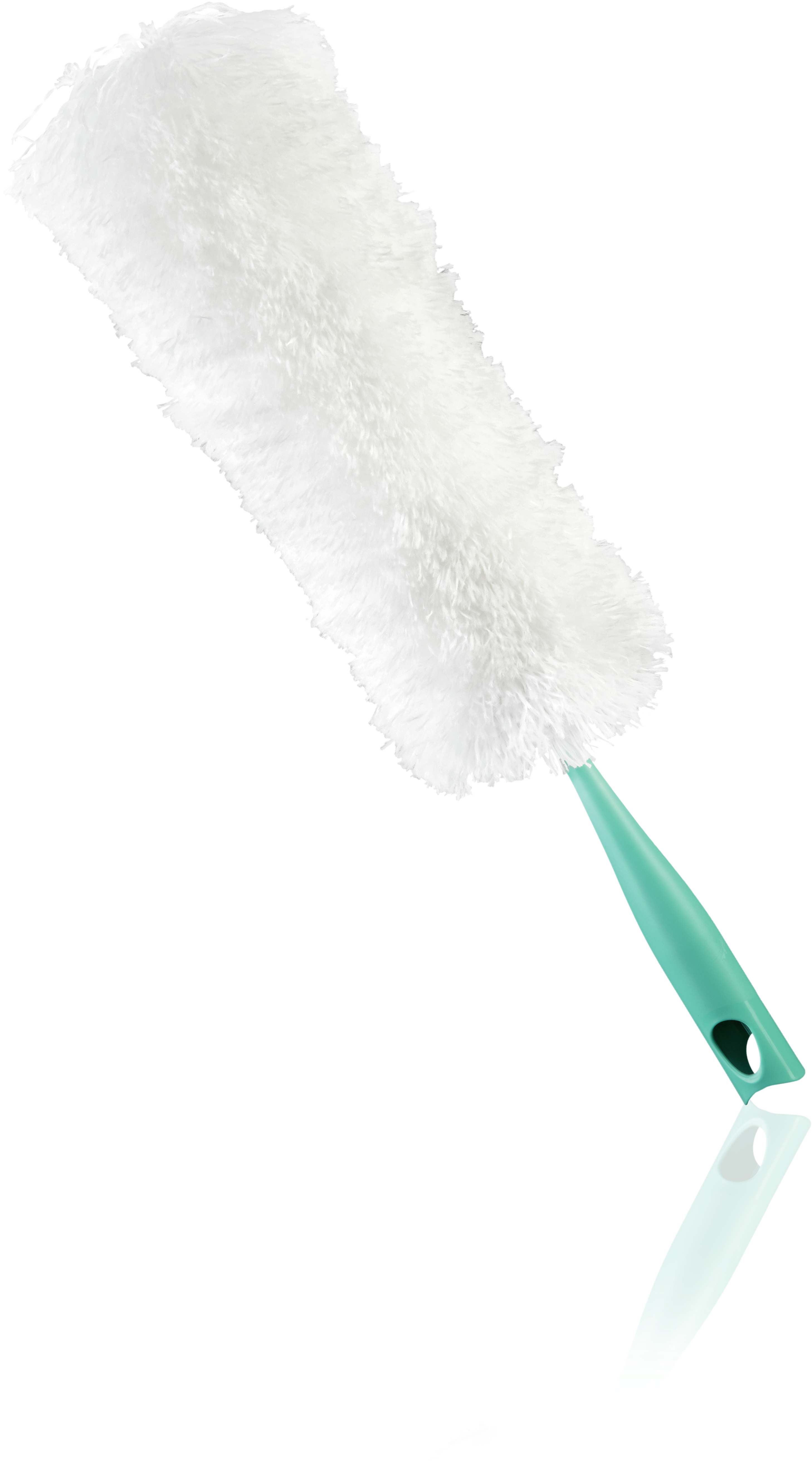 Feather Duster Xl - Leifheit Duster Xl Plastic Turquoise,white Cleaning (4961x7016), Png Download