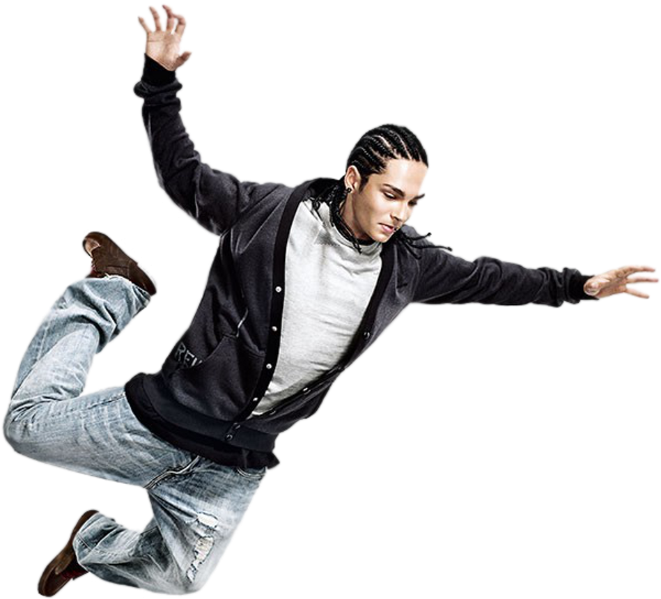 Falling Sticker - Tom Kaulitz Reebok Photoshoot (1024x937), Png Download