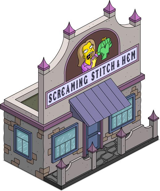 Screaming Stitch & Hem - Cartoon (519x621), Png Download