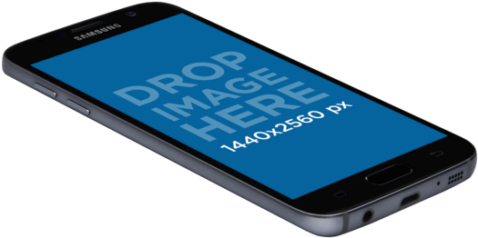 Android Mockup Of A Samsung Galaxy S7 With Transparent (640x480), Png Download
