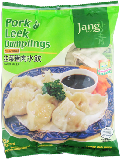 Jang Foods Jang Pork & Leek Dumplings - Wonton (600x600), Png Download