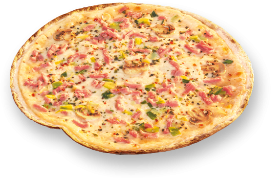 Flambé Tart Deluxe Ham And Leek - Flammkuchen Png (940x587), Png Download