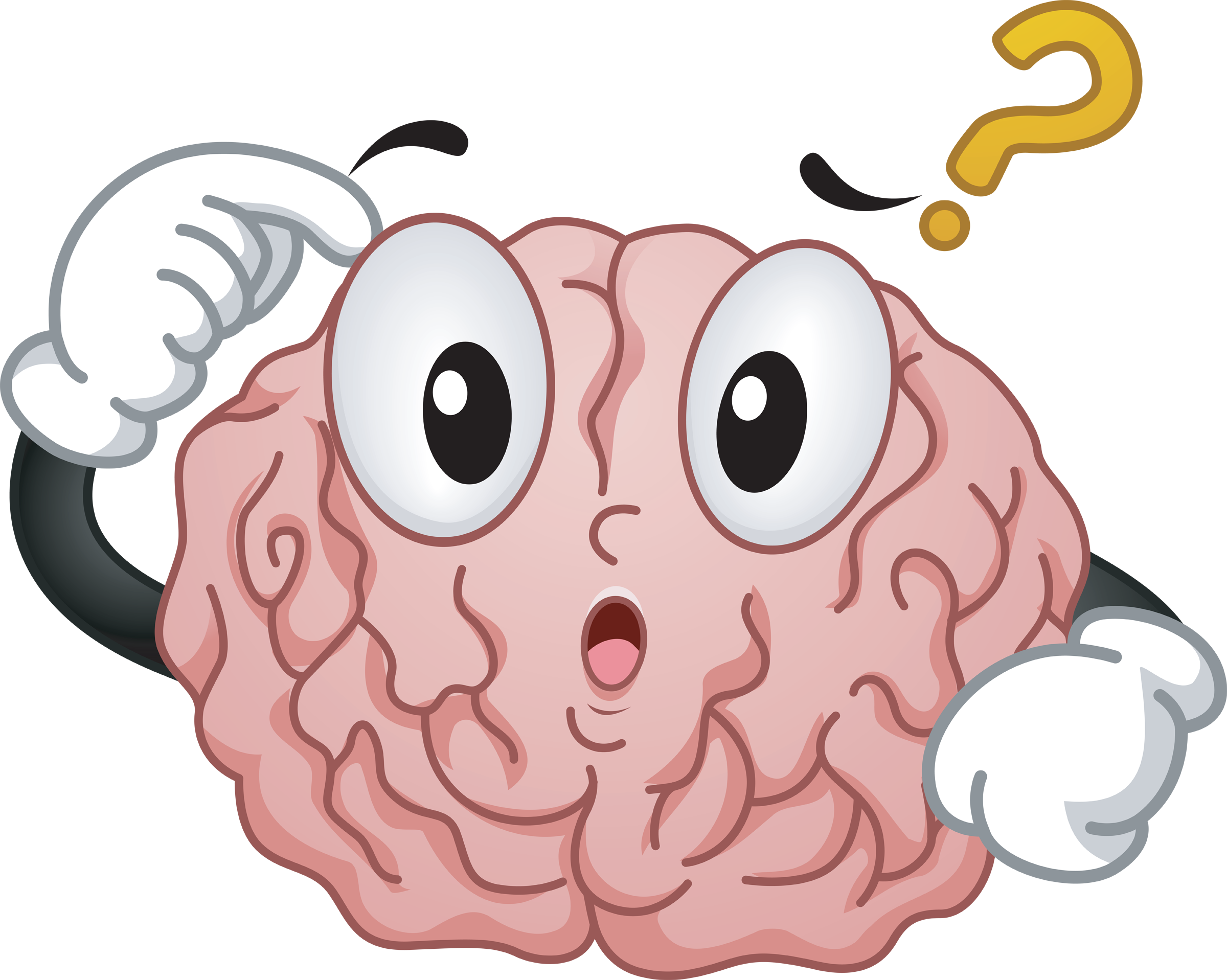 Brain Clipart Tumblr Transparent - Brain Questionmark (640x511), Png Download