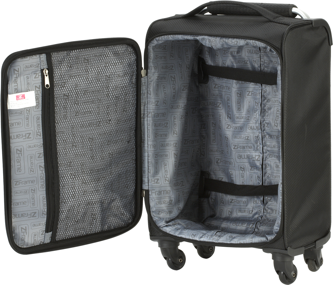 Clipart Freeuse Library Suitcase Transparent Black - Black Open Suitcase Transparent (1130x1567), Png Download