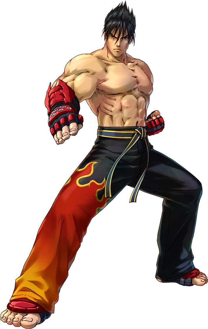 Jin Kazama - Project X Zone Tekken (705x1115), Png Download