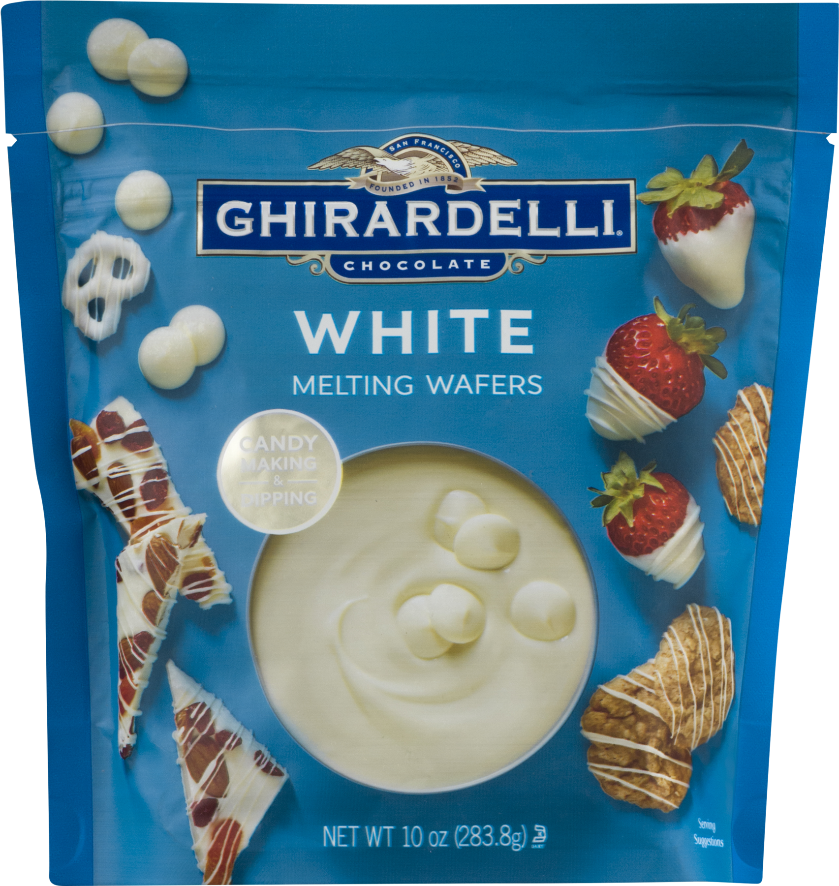 Ghirardelli Chocolate White Chocolate Melting Wafers - Ghirardelli White Melting Wafers (1800x1800), Png Download