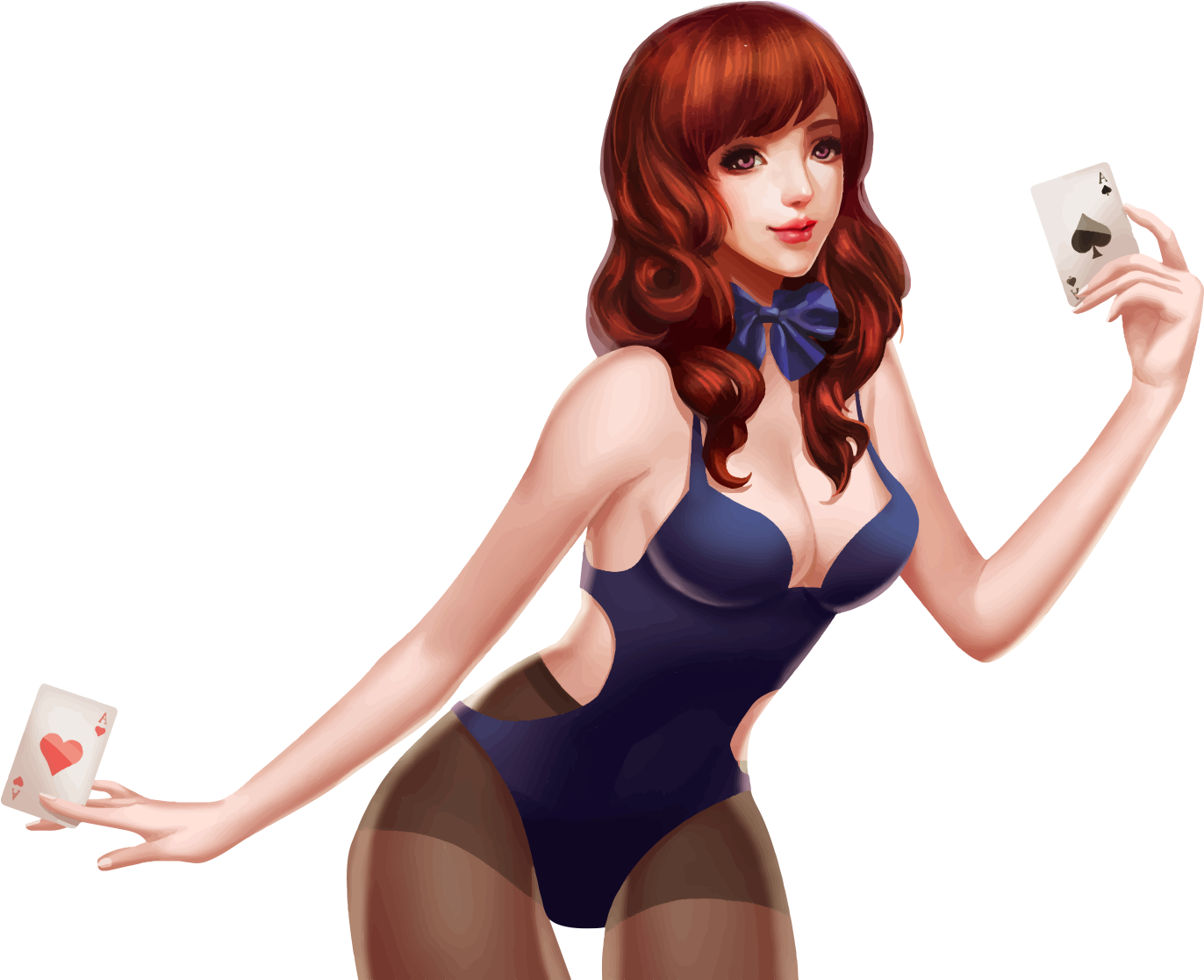 Download - Casino Girl Png (1371x1371), Png Download