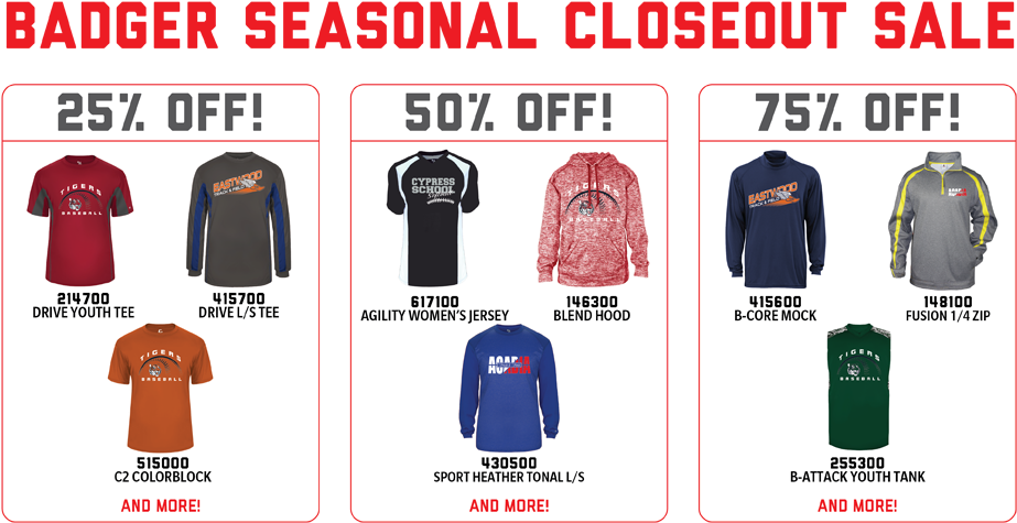 Performance Athletic Apparel, T-shirts, Fleeces & Shorts (1000x526), Png Download