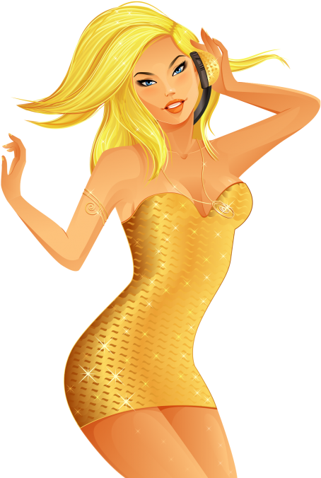 Hot Girl Cartoon Png (715x715), Png Download